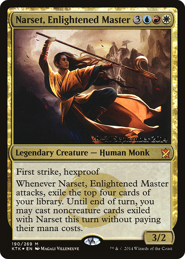 Narset, Enlightened Master (PRE-190) - Khans of Tarkir Promos Foil