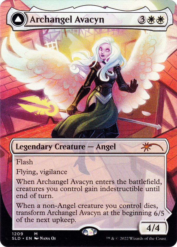 Archangel Avacyn (Display Commander) - Thick Stock (SLD-1209) - Secret Lair Drop