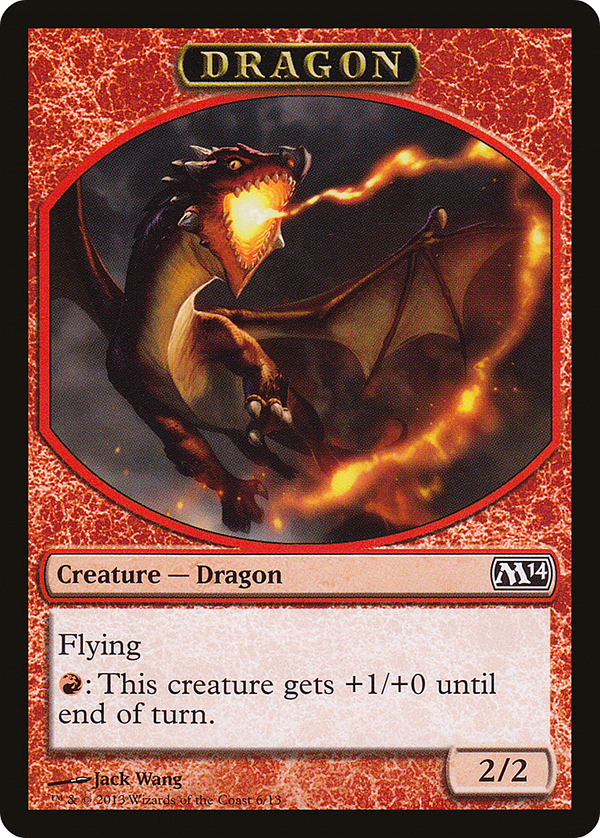 Dragon Token (M14-006) - Magic 2014 Tokens