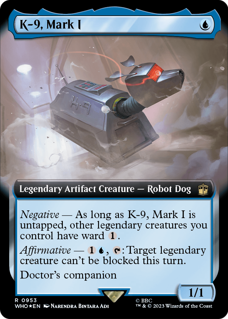 K-9, Mark I (Extended Art) (Surge Foil) (WHO-953) - Doctor Who: (Extended Art) Foil