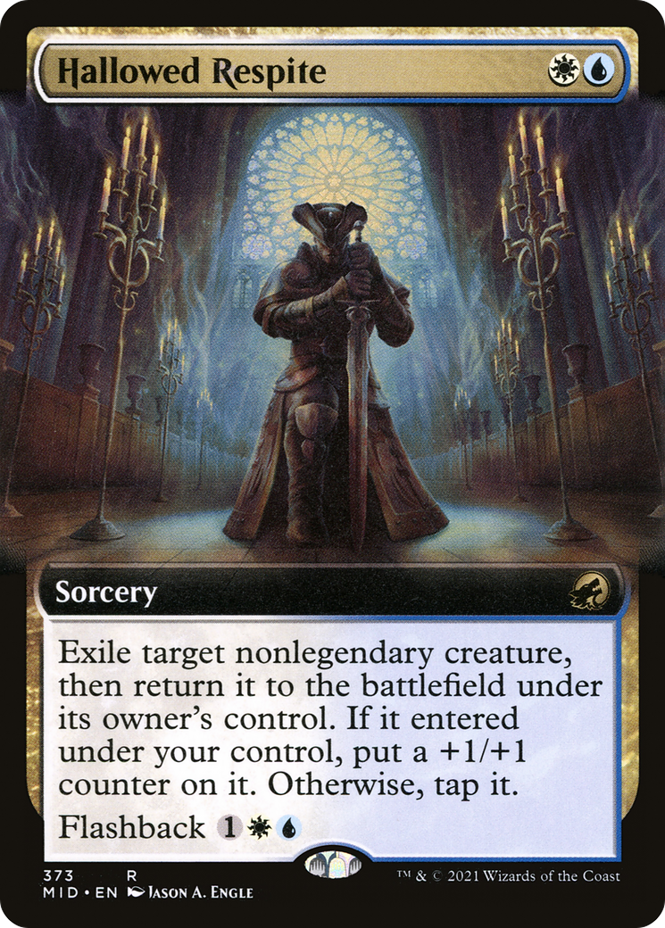 Hallowed Respite (Extended Art) (MID-373) - Innistrad: Midnight Hunt: (Extended Art) Foil
