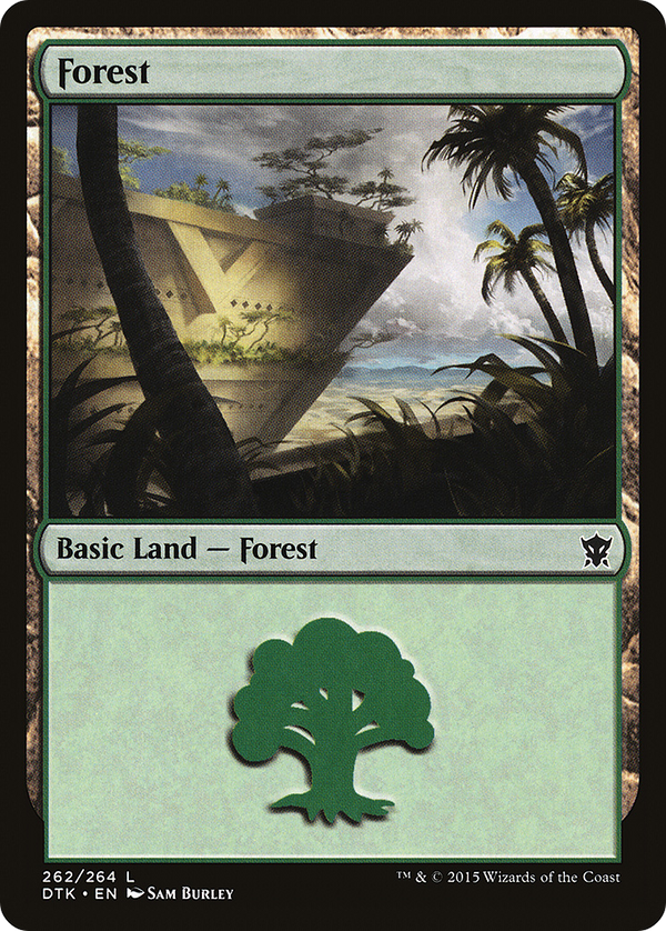 Forest (262) (DTK-262) - Dragons of Tarkir Foil