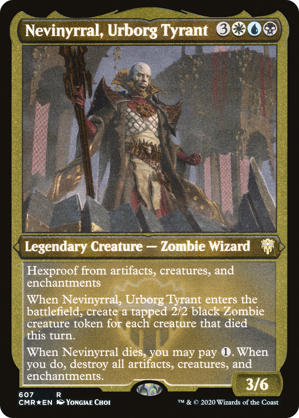 Nevinyrral, Urborg Tyrant (Foil Etched) (CMR-607) - Commander Legends Foil