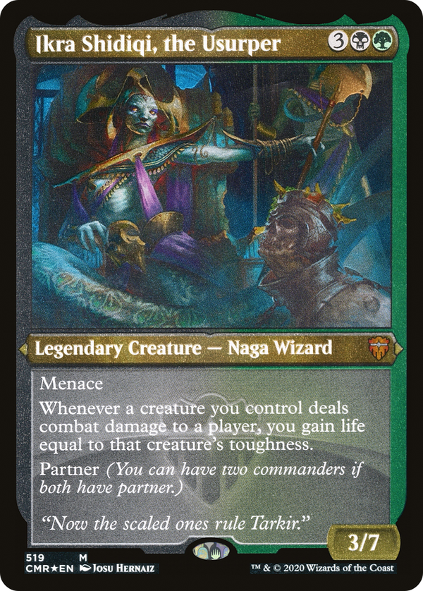 Ikra Shidiqi, the Usurper (Foil Etched) (CMR-519) - Commander Legends Foil