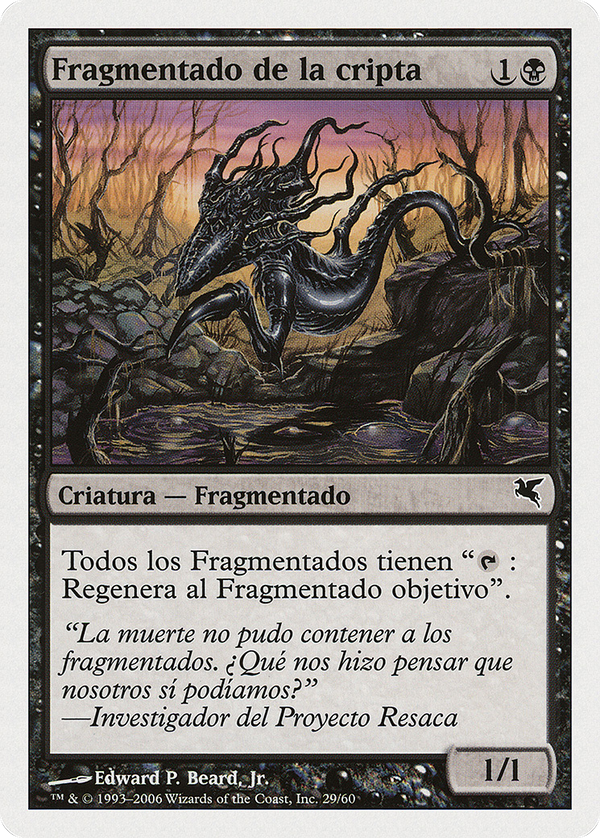 Crypt Sliver (Spanish) - "Fragmentado de la cripta" (PSAL-D29) - Salvat 2005