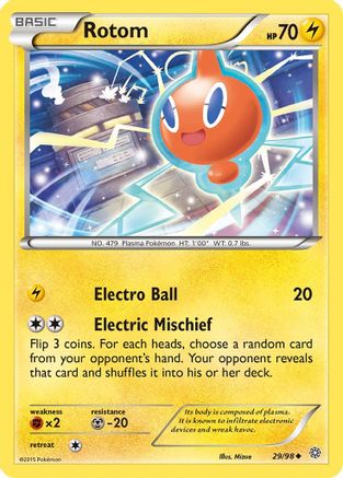 Rotom 029  - Reverse Holofoil XY  Ancient Origins - Uncommon