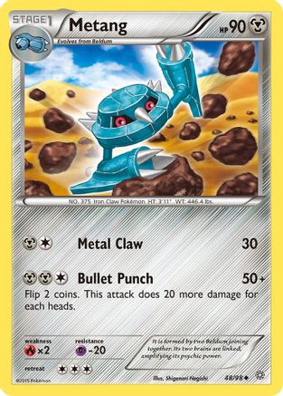 Metang 048  XY  Ancient Origins - Uncommon