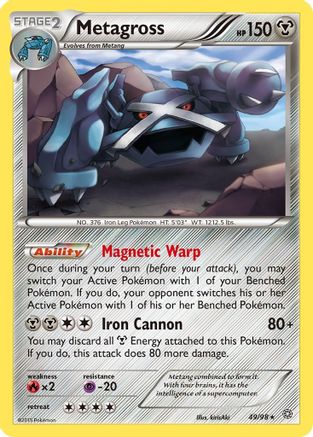 Metagross (49) (49) 049/98  XY  Ancient Origins - Rare