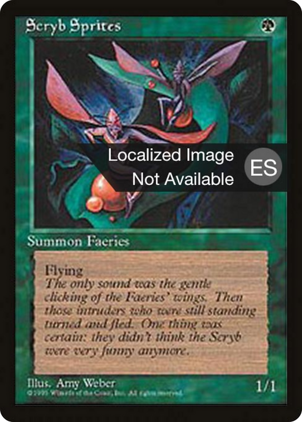 Scryb Sprites (4BB-) - Fourth Edition Foreign Black Border
