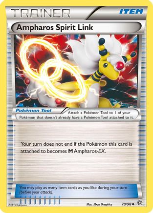 Ampharos Spirit Link 070  XY  Ancient Origins - Uncommon