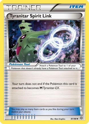 Tyranitar Spirit Link 081  XY  Ancient Origins - Uncommon