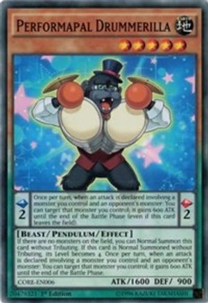 Performapal Drummerilla (CORE-EN006) - Clash of Rebellions Unlimited