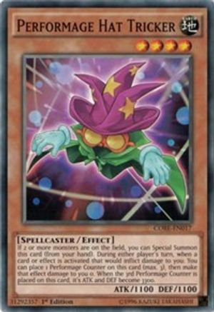 Performage Hat Tricker (CORE-EN017) - Clash of Rebellions 1st Edition
