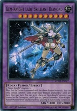 Gem-Knight Lady Brilliant Diamond (CORE-EN047) - Clash of Rebellions 1st Edition