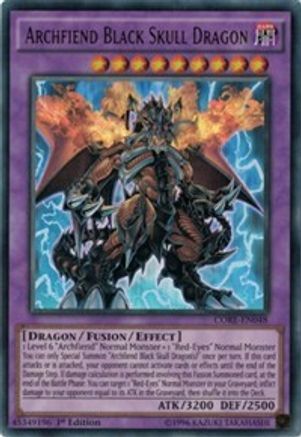 Archfiend Black Skull Dragon (CORE-EN048) - Clash of Rebellions 1st Edition