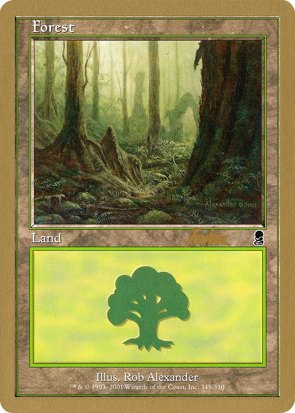 Forest (348) - 2002 Brian Kibler (ODY) (WCD-) - World Championship Decks 2002
