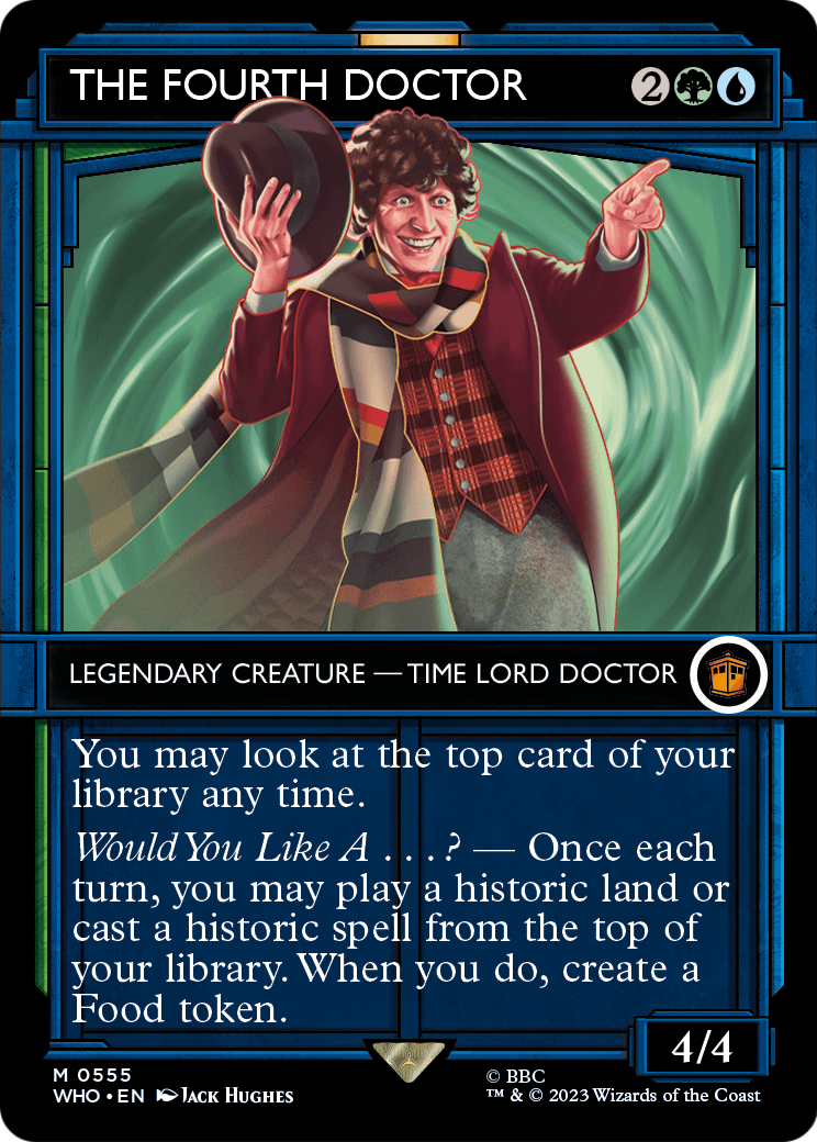 The Fourth Doctor (Showcase) (WHO-555) - Doctor Who: (Showcase) (Borderless) Foil