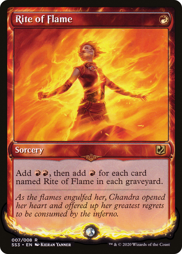 Rite of Flame (SS3-007) - Signature Spellbook: Chandra Foil