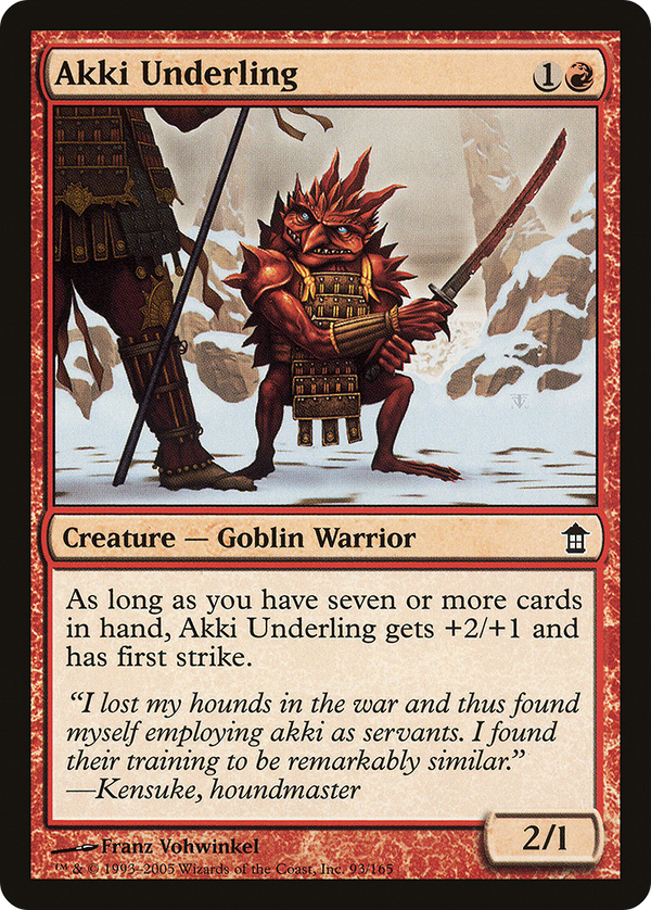 Akki Underling (SOK-093) - Saviors of Kamigawa