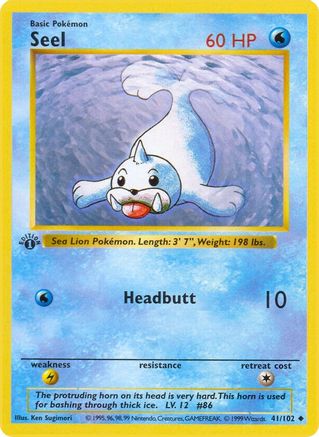 Seel 041  - 1st Edition Base Set Shadowless - Uncommon