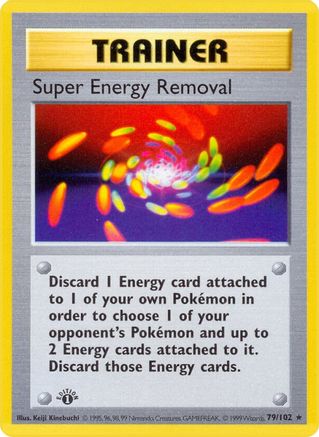 Super Energy Removal 079/102  - 1st Edition Base Set Shadowless - Rare