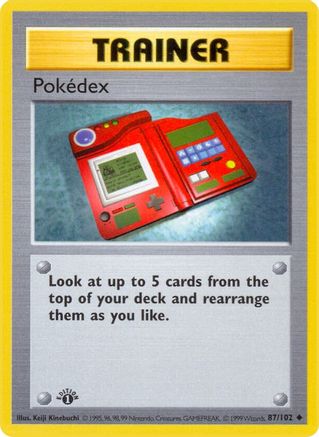 Pokedex 087  - 1st Edition Base Set Shadowless - Uncommon