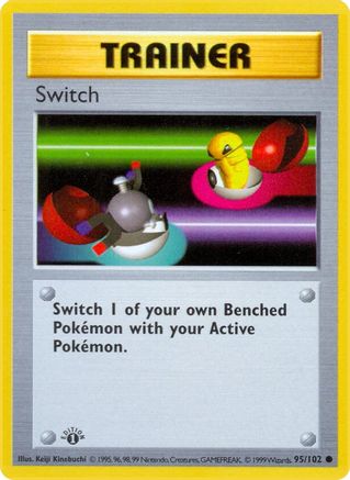 Switch 095  - 1st Edition Base Set Shadowless - Common