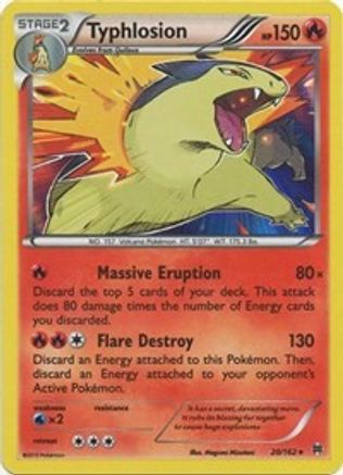 Typhlosion 020  - Holofoil XY  BREAKthrough - Holo Rare