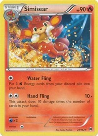 Simisear 024  - Reverse Holofoil XY  BREAKthrough - Rare