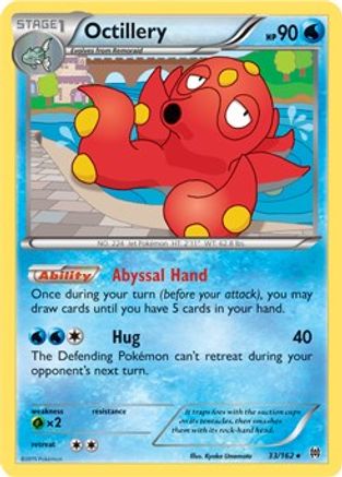 Octillery 033  - Holofoil XY  BREAKthrough - Holo Rare