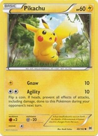 Pikachu 048  - Reverse Holofoil XY  BREAKthrough - Common