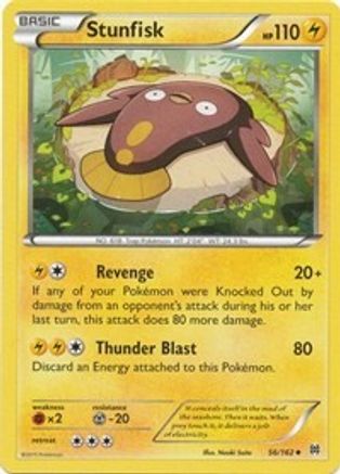 Stunfisk 056  - Reverse Holofoil XY  BREAKthrough - Uncommon