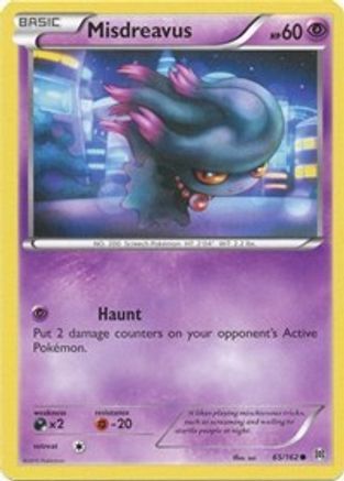 Misdreavus 065  - Reverse Holofoil XY  BREAKthrough - Common