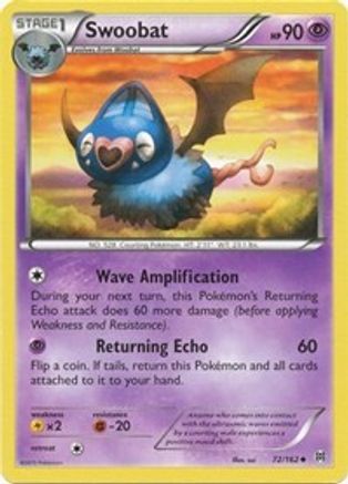 Swoobat 072  XY  BREAKthrough - Uncommon