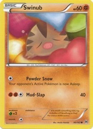 Swinub 080  - Reverse Holofoil XY  BREAKthrough - Common