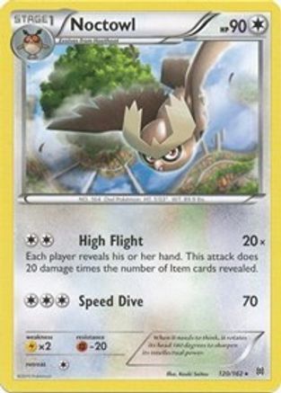 Noctowl 120  - Reverse Holofoil XY  BREAKthrough - Rare