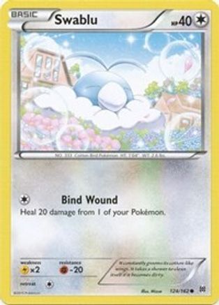 Swablu 124  - Reverse Holofoil XY  BREAKthrough - Common