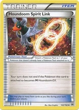 Houndoom Spirit Link 142  - Reverse Holofoil XY  BREAKthrough - Uncommon
