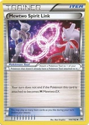 Mewtwo Spirit Link 144  - Reverse Holofoil XY  BREAKthrough - Uncommon