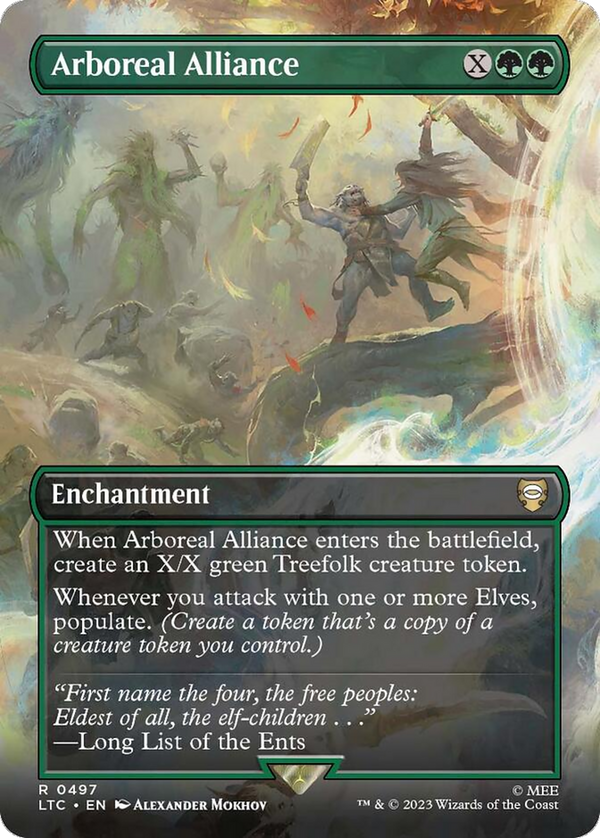 Arboreal Alliance (Borderless) (LTC-497) - Tales of Middle-earth Commander Foil