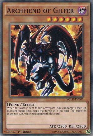 Archfiend of Gilfer (YGLD-ENB05) - King of Games: Yugi's Legendary Decks Unlimited