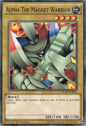 Alpha The Magnet Warrior (YGLD-ENB11) - King of Games: Yugi's Legendary Decks 1st Edition
