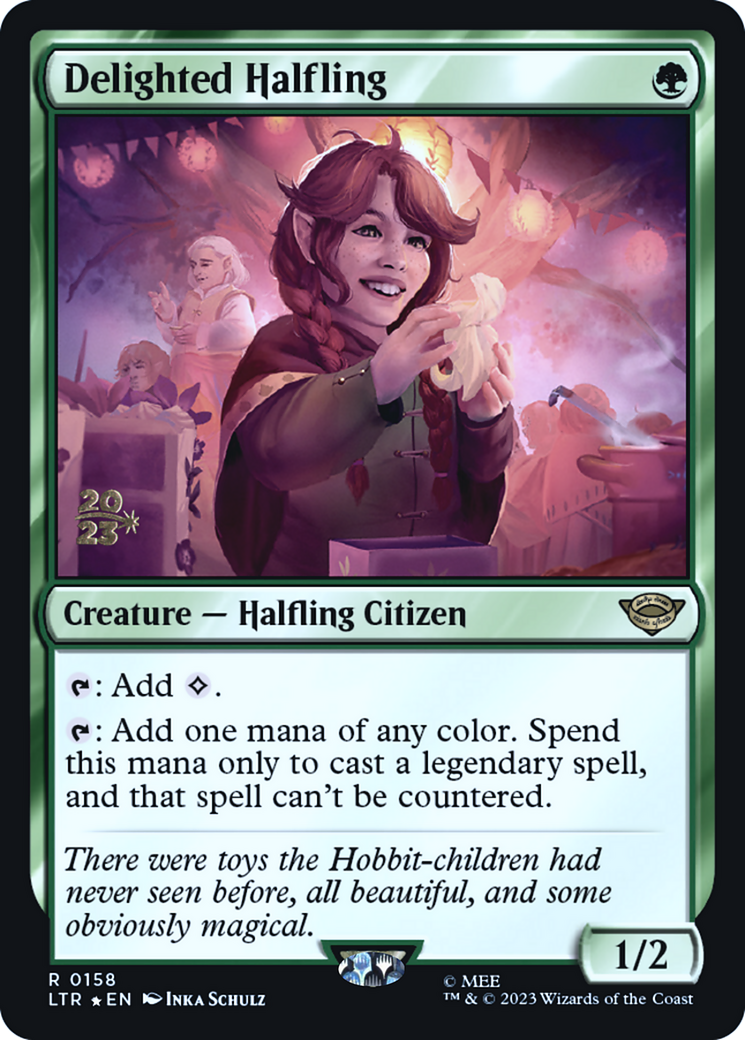 Delighted Halfling (0158) (PRE-158) - Tales of Middle-earth Promos Foil