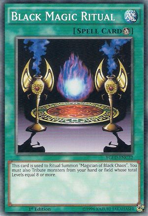 Black Magic Ritual (YGLD-ENC32) - King of Games: Yugi's Legendary Decks Unlimited