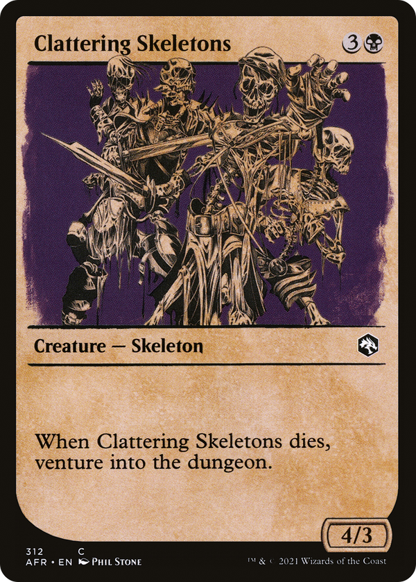Clattering Skeletons (Showcase) (AFR-312) - Adventures in the Forgotten Realms: (Showcase)
