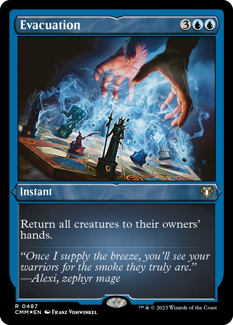 Evacuation (Foil Etched) (CMM-487) - Commander Masters Foil