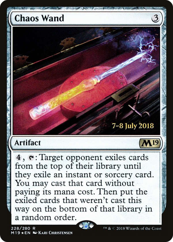 Chaos Wand (PRE-228) - Core Set 2019 Promos Foil