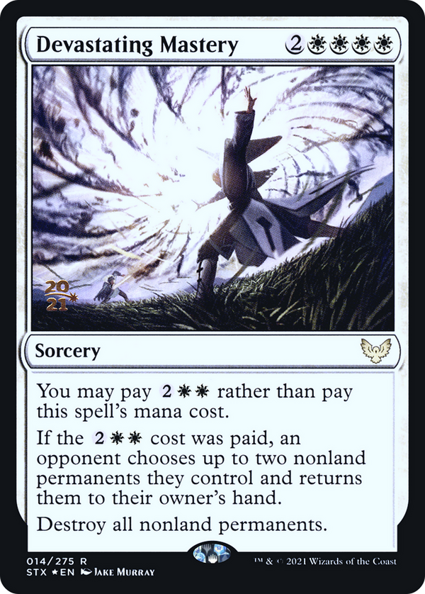 Devastating Mastery (PRE-014) - Strixhaven: School of Mages Promos Foil