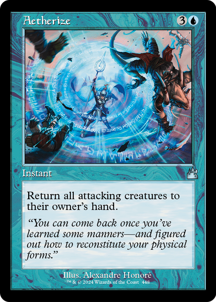 Aetherize (Retro Frame) (RVR-448) - Ravnica Remastered