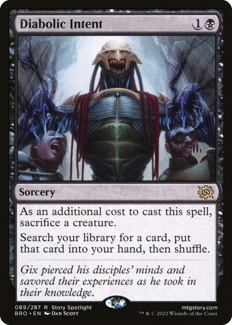 Diabolic Intent (PPBRO-089) - The Brothers' War Promos